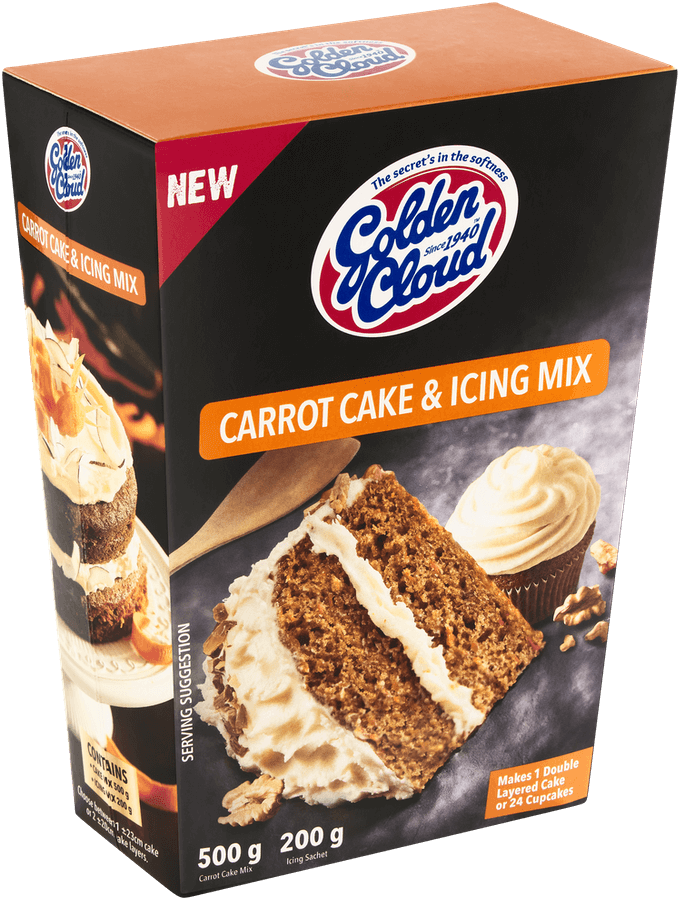 Carrot cake and icing mix