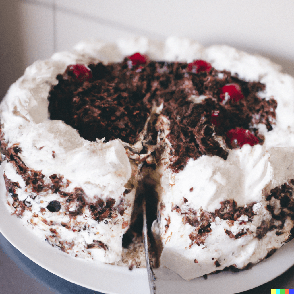 Black Forest Cake With Whipped Cream  Cherry Filling 1