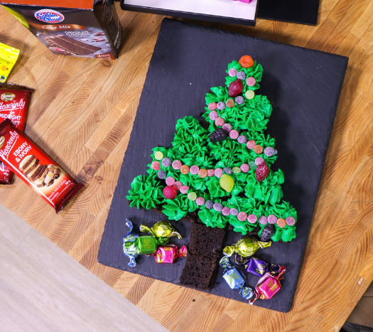 Chocolate Christmas Tree Brownies