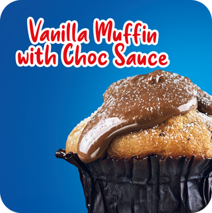 vanilla-muffin-witch-choc-sauce